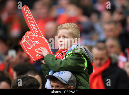 Manchester City and Liverpool half-and-half scarves on sale