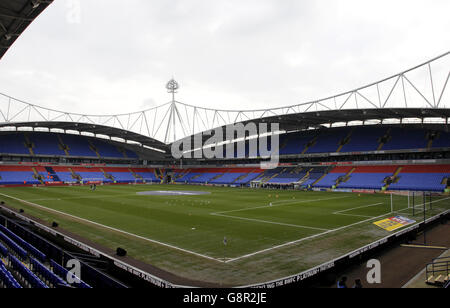 Bolton Wanderers v Burnley - Sky Bet Championship - Macron Stadium. General view of the Macron Stadium before the game. Stock Photo