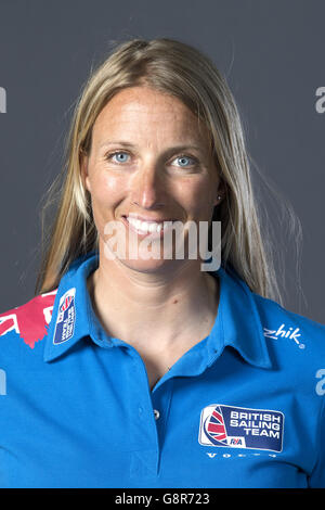 Great Britain's Saskia Clark sailor in the 470 class during a photo call at Alexandra Palace, London. PRESS ASSOCIATION Photo. Picture date: Friday March 4, 2016. See PA story SAILING Great Britain. Photo credit should read: John Walton/PA Wire. Stock Photo