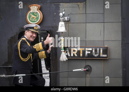 Attack submarine HMS Artful Stock Photo