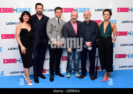 Eddie the Eagle European Premiere - London Stock Photo