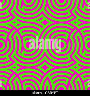 Two-color spiral patterns. Seamless pattern. Vector background. Modern . Hypnotic line. Stock Vector