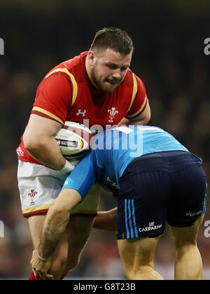 Wales' Rob Evans during the 2016 RBS Six Nations match at the ...