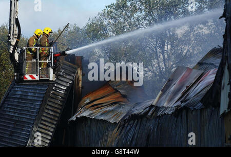SCOTLAND Fire Stock Photo