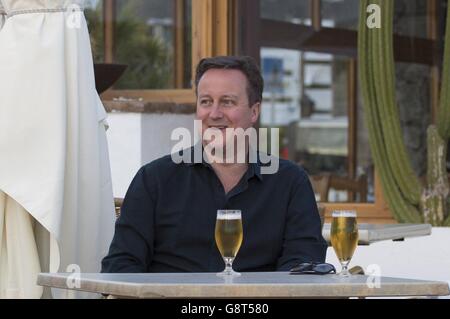 Cameron on holiday 2016 - Lanzarote Stock Photo