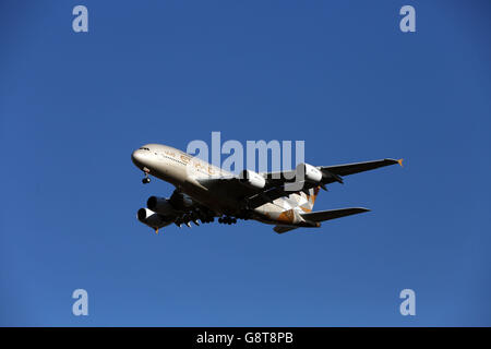 Plane Stock - Heathrow Airport Stock Photo