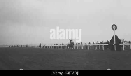 Foinavon, ridden by John Buckingham, romps home to win the 1967 Grand National at Aintree. Stock Photo