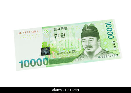 South Korea Ten Thousand 10000 Won Bank Note Stock Photo: 35246089 - Alamy