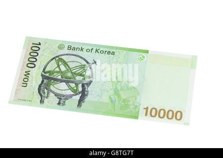 South Korea Ten Thousand 10000 Won Bank Note Stock Photo - Alamy