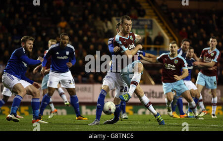 Burnley's Ashley Barnes during the Sky Bet Championship match at Turf