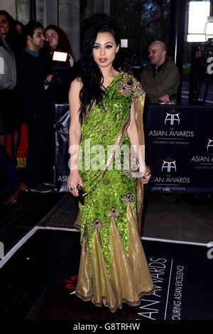 Natalie Armstrong attending the 2016 British Asian Awards at The Grosvenor House Hotel, London. PRESS ASSOCIATION Photo. Picture date: Friday April 8, 2016. Photo credit should read: Ian West/PA Wire Stock Photo