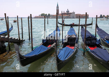 Chiesa di San Giorgio Maggiore, Venice, Italy, across the Basin of St. Mark from Riva degli Schiavoni Stock Photo