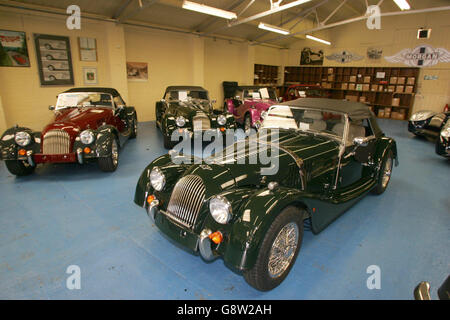 A legendary British motor maker is teaming up with energy experts from across the country to develop the world's first environmentally clean sports car, it emerged today.Friday 23 September 2005 .The Morgan Motor Company, based in Malvern Links, Worcestershire, has signed up for a two-and-a-half-year project to create a hydrogen-powered racing vehicle The .Morgan Cars factory at Malvern Links, Worcestershire,today. See PA Story ENVIRONMENT Car . Press Association Photo. photo credit should read Nick Potts/PA Stock Photo