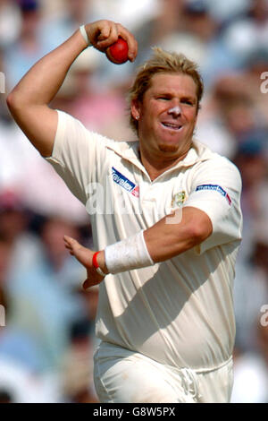 Cricket - The Ashes - npower Fifth Test - England v Australia - The Brit Oval. Shane Warne, Australia Stock Photo