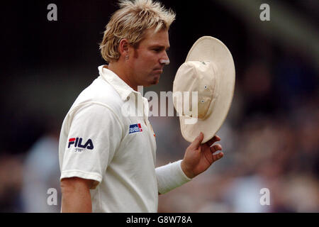 Cricket - The Ashes - npower Fifth Test - England v Australia - The Brit Oval. Shane Warne, Australia Stock Photo