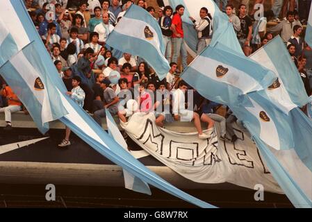 Soccer - World Cup Qualifier - Argentina v Colombia. Argentina fans Stock Photo