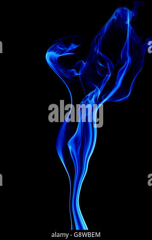 smoke isolated on a black background Stock Photo