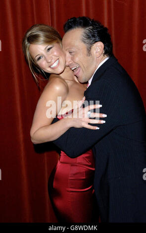 Rachel Stevens and Rob Schneider arrive for the UK film premiere of 'Deuce Bigalow: European Gigolo', at the Rex Cinema & Bar, central London. Stock Photo