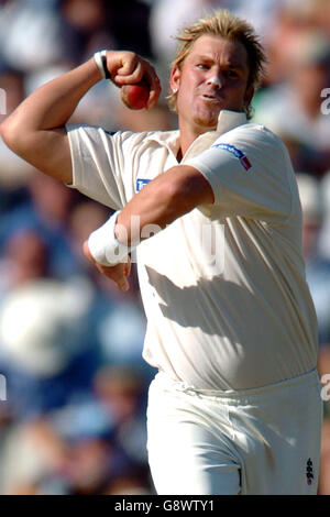 Cricket - The Ashes - npower Fifth Test - England v Australia - The Brit Oval. Shane Warne, Australia Stock Photo