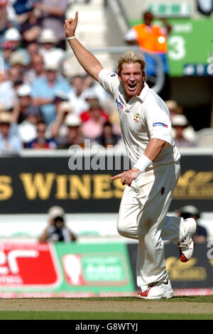 Cricket - The Ashes - npower Fifth Test - England v Australia - The Brit Oval. Shane Warne, Australia Stock Photo