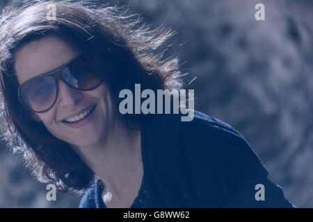 Beautiful young woman smiling. Stock Photo