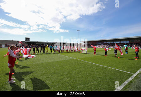 Fleetwood Town v Blackpool - Sky Bet League One - Highbury Stadium Stock Photo