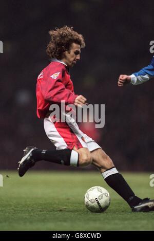 Soccer - FA Carling Premiership - Manchester United v Blackburn Rovers. Karel Poborsky, Manchester United Stock Photo