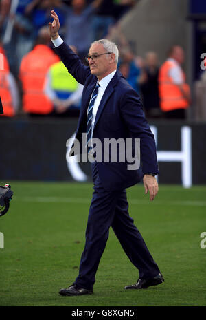 Leicester City manager Claudio Ranieri during the Premier League match ...