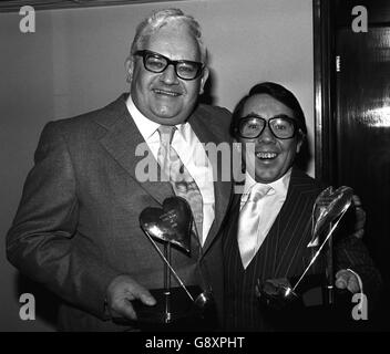 The Two Ronnies. Ronnie Barker and Ronnie Corbett. Stock Photo