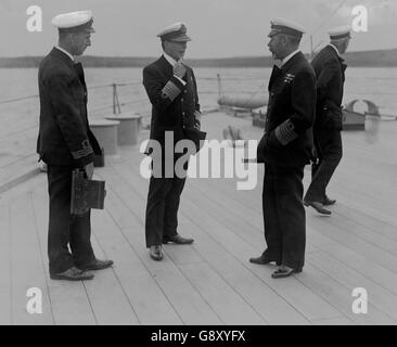 First World War - 'Queen Elizabeth' Ship - King George V - 1917 Stock Photo