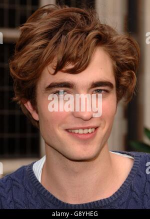 Actor Robert Pattinson (Cedric Diggory) from Sedgwick during a photocall for the new Harry Potter film, 'Harry Potter and the Goblet of Fire', at the Merchant Taylor's Hall, central London, Tuesday 25 October 2005. PRESS ASSOCIATION Photo. Photo credit should read: Ian West/PA ... SHOWBIZ Potter ... 25-10-2005 ... London ... UK ... PRESS ASSOCIATION photo. Photo Credit should read: Ian West/PA. Unique Reference No. 2656068 Stock Photo