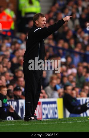 DAVID MOYES EVERTON MANAGER EVERTON MANAGER GOODISON PARK EVERTON ...