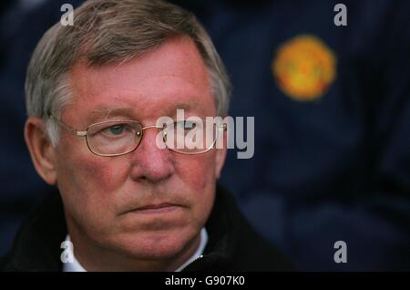 Soccer - FA Barclays Premiership - Middlesbrough v Manchester United - The Riverside Stadium. Manchester United's manager Sir Alex Ferguson Stock Photo