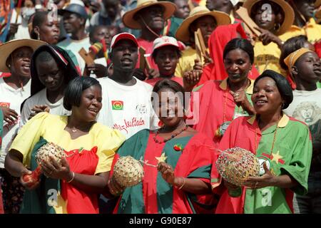 Soccer - African Nations Cup - Burkina Faso/Guinea. Burkina Faso fans Stock Photo