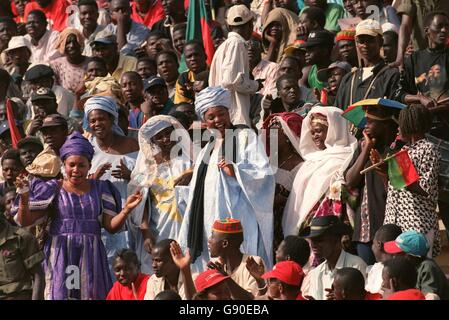 Soccer - African Nations Cup - Burkina Faso/Guinea. Burkina Faso fans Stock Photo