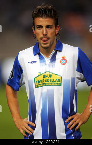 Soccer - UEFA Cup - First Round - Second Leg - Espanyol v FK Teplice - Montjuic Stadium. Luis Garcia, Espanyol Stock Photo