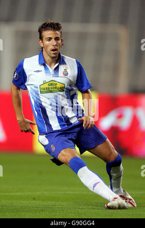 Soccer - UEFA Cup - First Round - Second Leg - Espanyol v FK Teplice - Montjuic Stadium. Luis Garcia, Espanyol Stock Photo