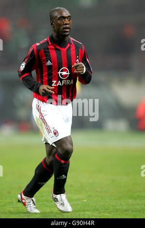 Soccer - UEFA Champions League - Group E - AC Milan v PSV Eindhoven - Giuseppe Meazza. Clarence Seedorf, AC Milan Stock Photo