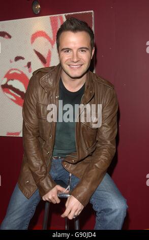 Westlife's Shane Filan during their guest appearance on MTV's TRL (Total Request Live) show, from the MTV studios in Leicester Square, central London, Tuesday 25 October 2005. PRESS ASSOCIATION Photo. Photo credit should read: Anthony Harvey/PA Stock Photo