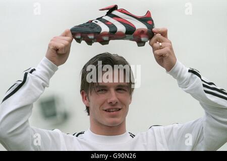 Soccer - David Beckham Signs a Boot Contract With Adidas Stock Photo