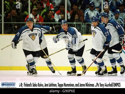 Ice Hockey - Winter Olympics - Nagano 1998 - Final Group A - Finland v Russia Stock Photo