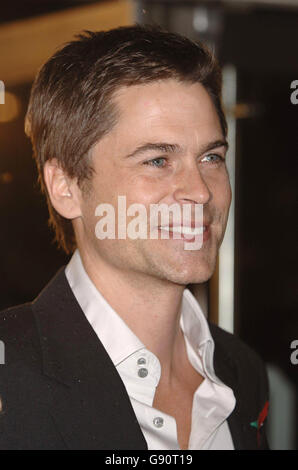 Rob Lowe arrives at the world premiere of 'Harry Potter and the Goblet of Fire' in London's Leicester Square, Sunday 6 November. The film is the fourth version of JK Rowling's series of Harry Potter books to be made. Stock Photo