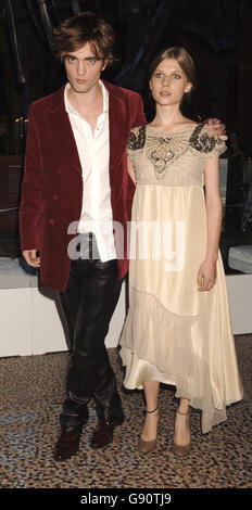 Clemence Poesy and Robert Pattinson during the aftershow party for the film 'Harry Potter and the Goblet of Fire', at the Natural History Museum, South Kensington, London. Stock Photo