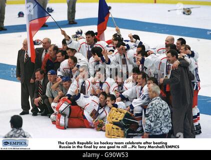 Ice Hockey - Winter Olympics - Nagano 1998 - Final - Russia v Czech Republic Stock Photo