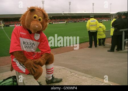 Soccer - Nationwide League Division One - Crewe Alexandra v Nottingham Forest. Gresty Lion, Crewe Mascot Stock Photo