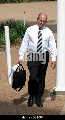 Director of Public Prosecutors Rex Wild QC arrives at the Northern Territory Supreme Court in Darwin, Australia, Monday October 31, 2005. The forensic science laboratories where samples from the Peter Falconio murder case were tested were not officially accredited, a court heard today. Bradley Murdoch, 47, of Broome, Western Australia, is on trial at the Northern Territory Supreme Court, accused of murdering Mr Falconio after flagging him and his girlfriend down on a highway north of Barrow Creek, near Alice Springs, on July 14, 2001. See PA Story COURTS Falconio. PRESS ASSOCIATION Photo. Stock Photo