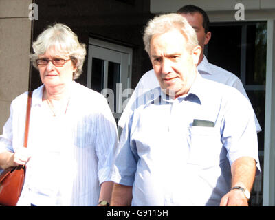 Luciano and Joan Falconio, parents of murdered man Peter, leave the Northern Territory Supreme Court in Darwin, in Australia. Samples of DNA taken from pools of blood where two British backpackers were allegedly attacked in the Australian outback more than four years ago matched a sample taken from Peter Falconio's inhaler, the court heard today. Bradley Murdoch, 47, of Broome, Western Australia, is on trial at the Northern Territory Supreme Court in Darwin, accused of murdering Mr Falconio after flagging him and his girlfriend Joanne Lees down on the Stuart Highway on July 14, 2001. Stock Photo