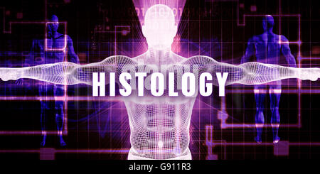 Histology as a Digital Technology Medical Concept Art Stock Photo