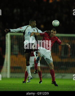 Soccer - FA Cup - First Round - Port Vale v Wrexham - Vale Park Stock Photo