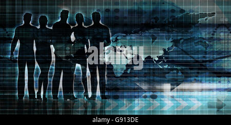 Brain Computer Interface with Square Digital Art Blocks Stock Photo - Alamy
